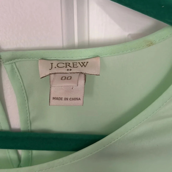 J.Crew green blouse size 00 - Picture 3 of 7